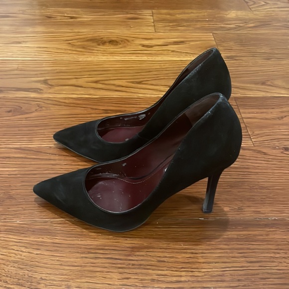 NCBGeneration Black Suede Heels Size 5.5 - Picture 4 of 5